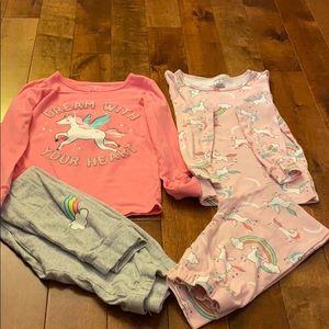Carters 4 pieces pajamas sets